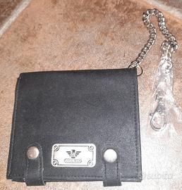 portafoglio in pelle bikers