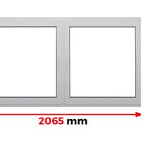 Finestra di plastica PVC Bianca 2065x1355 doppia
