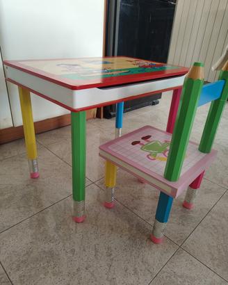 Tavolino e sedia gioco per bambini 