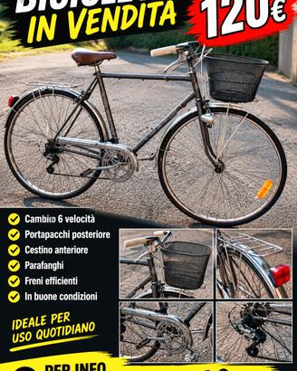 bicicletta city bike bianchi 28 vintage 