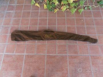 Custodia fucile in panno felpato marrone