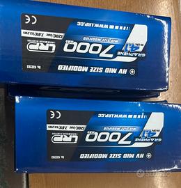 2 x batterie lipo lihv lrp 7000mah mid size
