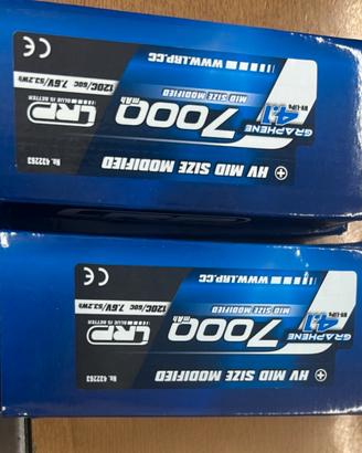 2 x batterie lipo lihv lrp 7000mah mid size