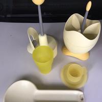 Set bicchieri, tazzine caffè con piattino, ….