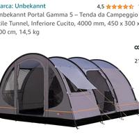 tenda da campeggio x 5 persone