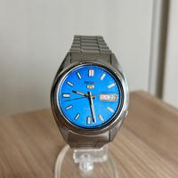 Seiko 5 quadrante Blue e Oro Automatic come nuovo