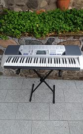 Tastiera Casio CTK-496 con supporto stand inclusa