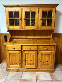 credenza e tavolo legno massello 