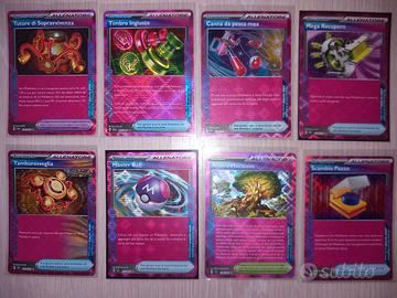 Lotto 8 Carte Pokemon Ita Rare Holo Asso Tattico