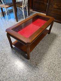 tavolino con bacheca in arte povera (NUOVO)

