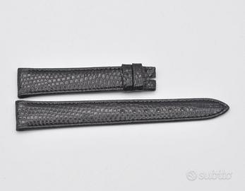 cinturino originale Rolex 17mm in  Lucertola nero