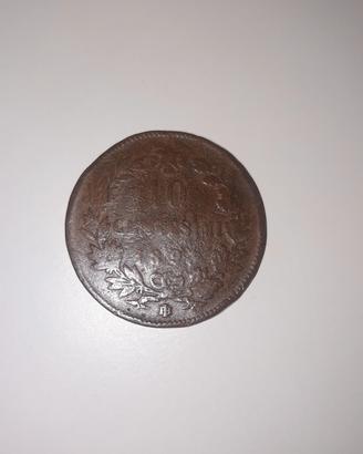 moneta antica 10 centesimi Re Umberto 
