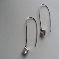 orecchini in argento e  zircone