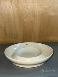 Piatto Fonduta/Salse in Ceramica Bianca  Eraclea