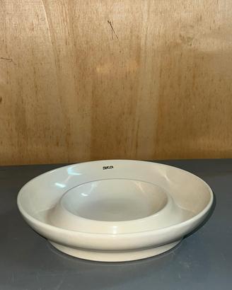 Piatto Fonduta/Salse in Ceramica Bianca  Eraclea