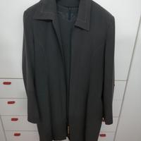 Tailleur, vestito smanicatoe giacca lunga, tg. 50
