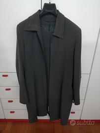 Tailleur, vestito smanicatoe giacca lunga, tg. 50
