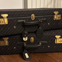 Coppia Valigie Da Viaggio Gucci Vintage