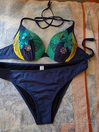 bikini Margherita Mazzei tg 3° viola paillettes