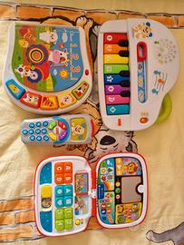 Lotto giocattoli elettronici didattici e musicali