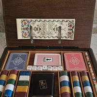 Cofanetto di carte da gioco vintage