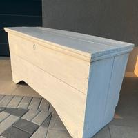 Cassapanca baule scrigno in legno massiccio