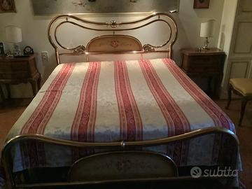 Letto matrimoniale in ottone