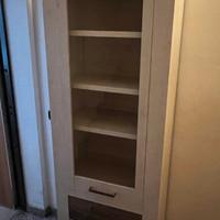 Vetrina / Credenza in legno con cassetti