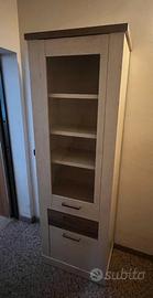 Vetrina / Credenza in legno con cassetti
