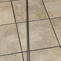 Binario/barra da cucina in acciaio c/ ganci nuovo