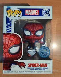 Funko pop spiderman 593 Glittered