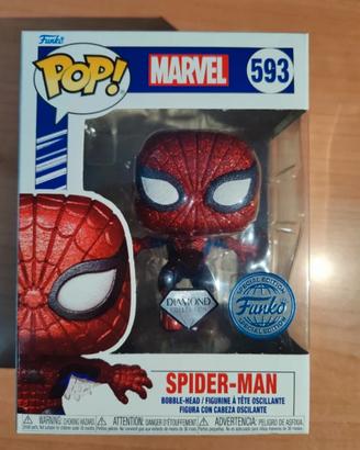 Funko pop spiderman 593 Glittered