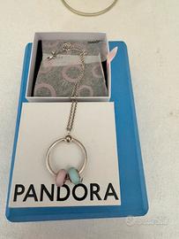 Collana collanina Pandora più charm