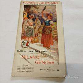 Guida linea ferroviaria Milano-Genova 1905,TCI