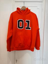 Felpa Hazzard Generale Lee Unisex Arancione L