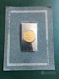 FERMA SOLDI HARLEY DAVIDSON ORO VINTAGE 1988 RARO