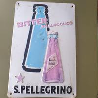 Targa vintage S.Pellegrino "Bitter Analcolico"