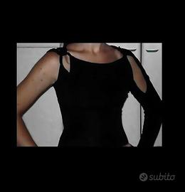 TOP PHARD *NUOVO* AD INTRECCI E MANICA CON SPACCO
