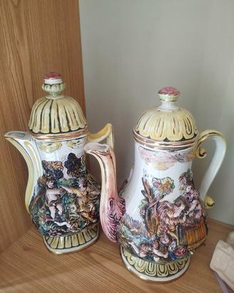 Ceramica Capodimonte Caffettiera 