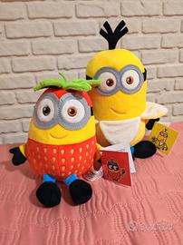 Set 2 peluche Minions - banana + fragola
