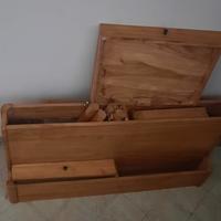 scrivania legno naturale 