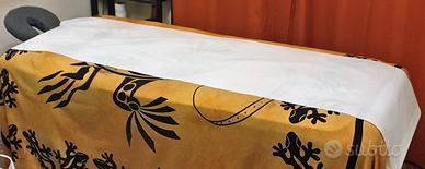 Lettino da massaggio 2 sezioni con vernice saltata