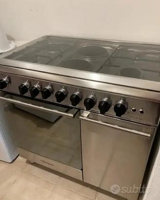 CUCINA INOX ACCIAIO INOXPROFES CON 4 FUOCH + PIAS