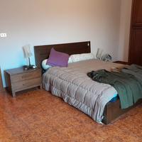 letto +armadio in legno 