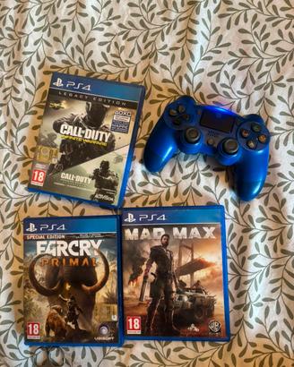 Play Station 4 slim 400 GB + giochi e joystick