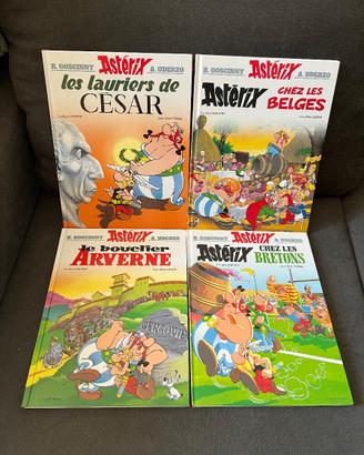 4 volumi fumetti Asterix FRANCESE in blocco