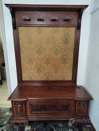 cassapanca e appendiabiti mobile anni 40