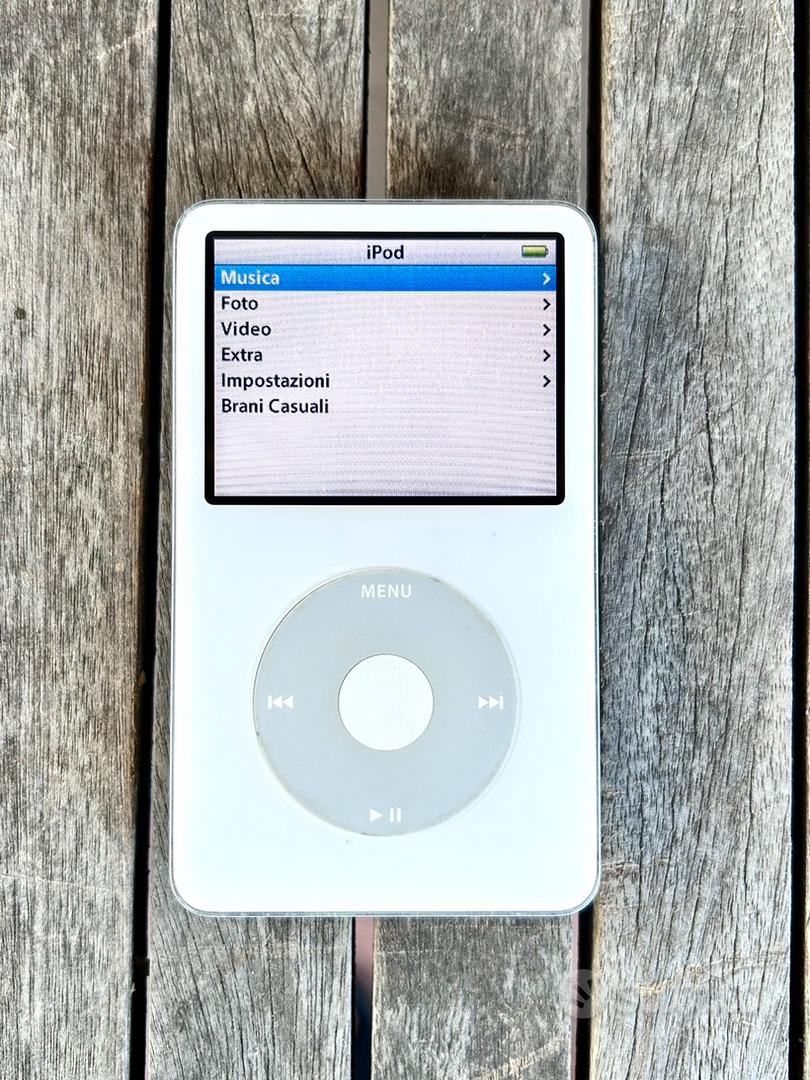 Apple iPod Classic 30GB 5th Gen A1136 Bianco Works - Audio/Video