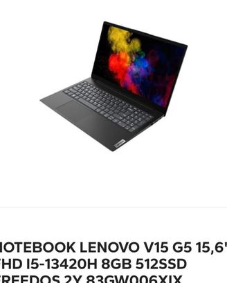 pc portatile notebook lenovo v15 G5