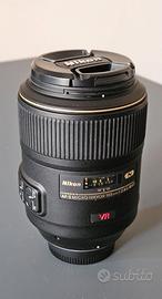 Obiettivo NIKON MICRO  AF-S 105 - f/2,8 VR